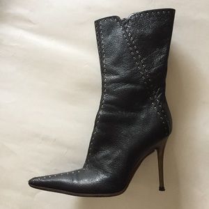 Charles David studded leather boots